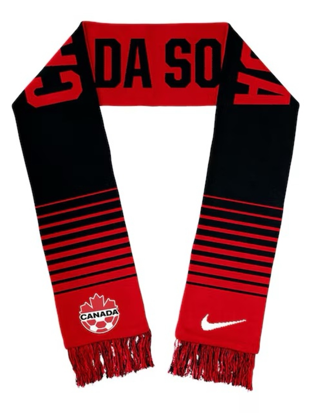 Nike Canada Soccer Red & Black Supporter Scarf